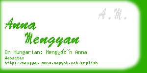 anna mengyan business card